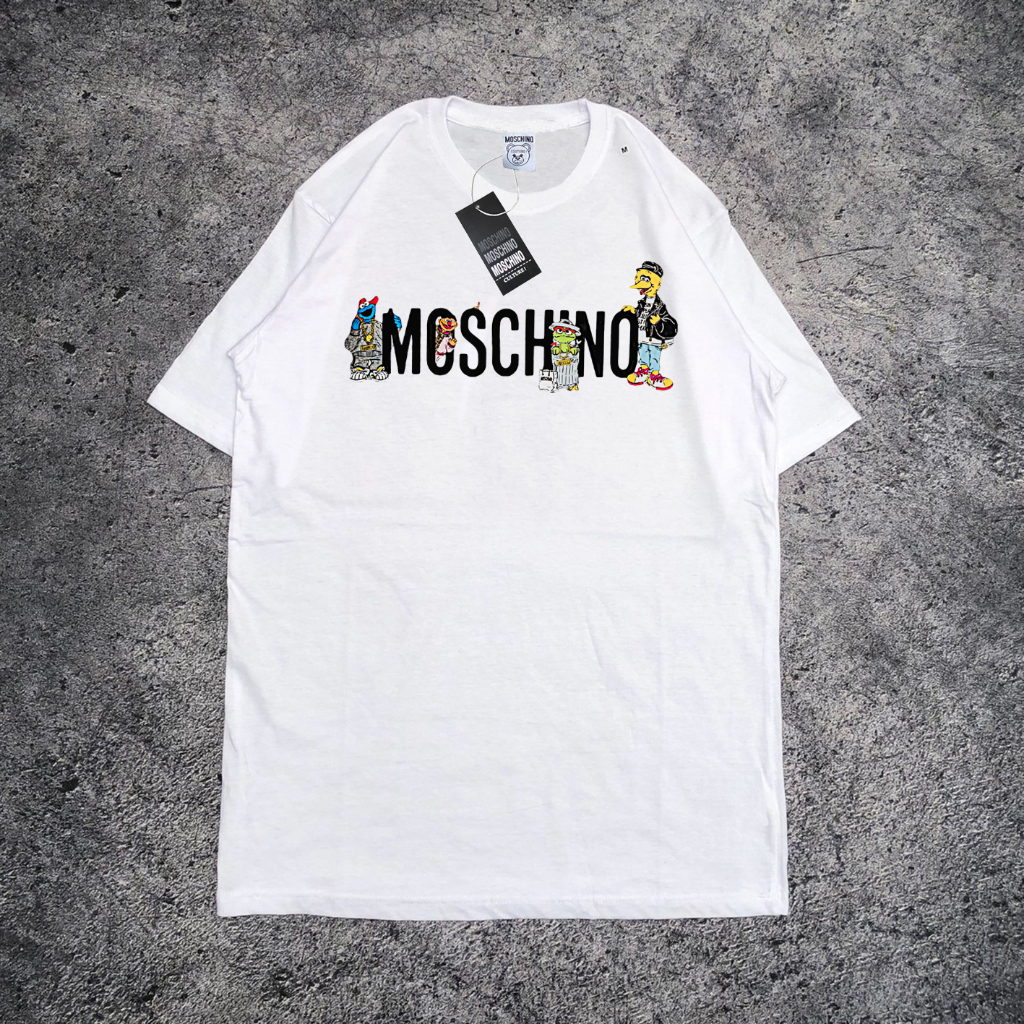 KAOS MOSCHINO X ELMO / MOSCHINO TEE / TSHIRT MOSCHINO