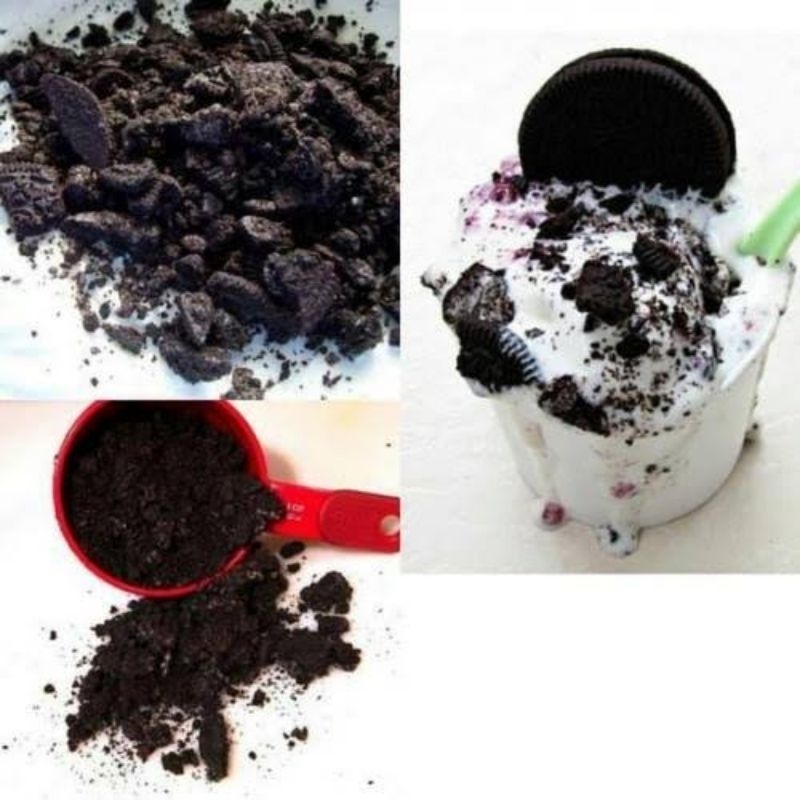 Bubuk oweo / Black cookies Kasar Tanpa Krim - 1kg