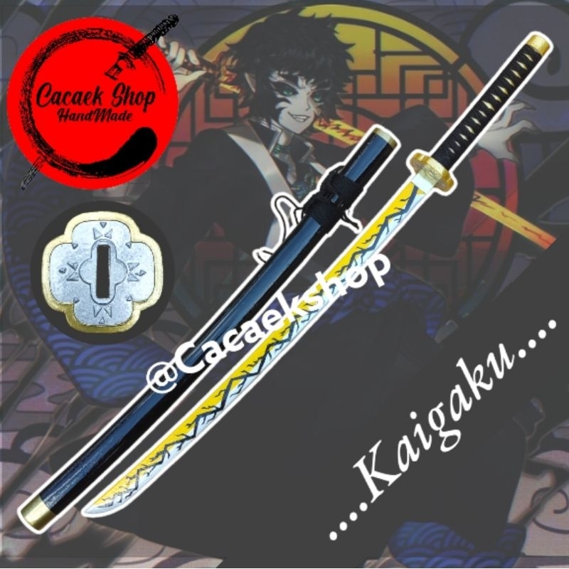 pedang kayu kaigaku nichirin kny cosplay
