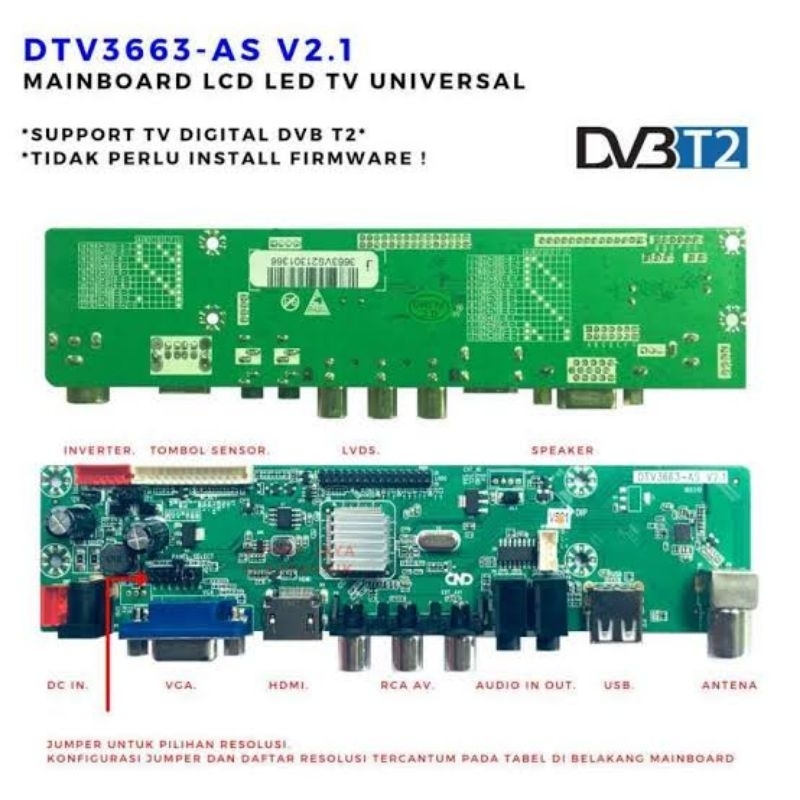 LCD/LED TV Universal Controller Board Digital
