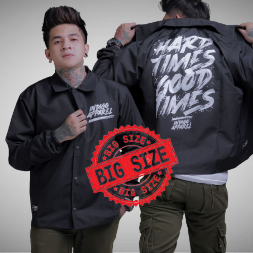 JAKET COACH PRIA JUMBO- JAKET DISTRO ORIGINAL -JACKET WINDBREAKER JAKET COACH JUMBO XL XXL XXXL