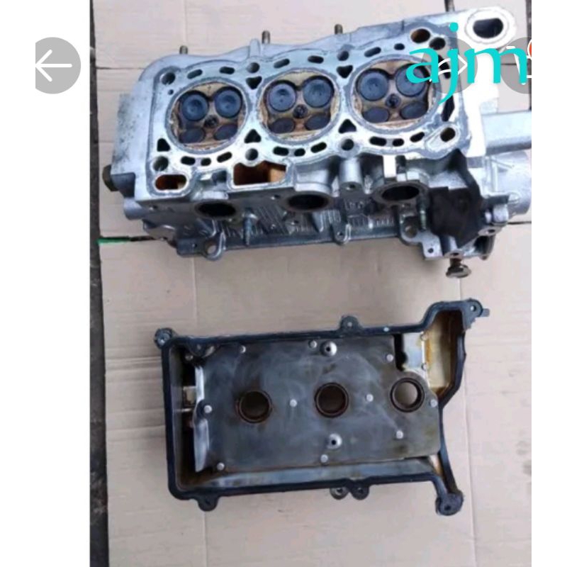 blok silinder head/deksel +tutup klep mobil Daihatsu Xenia 1000cc vvti dan non vvti