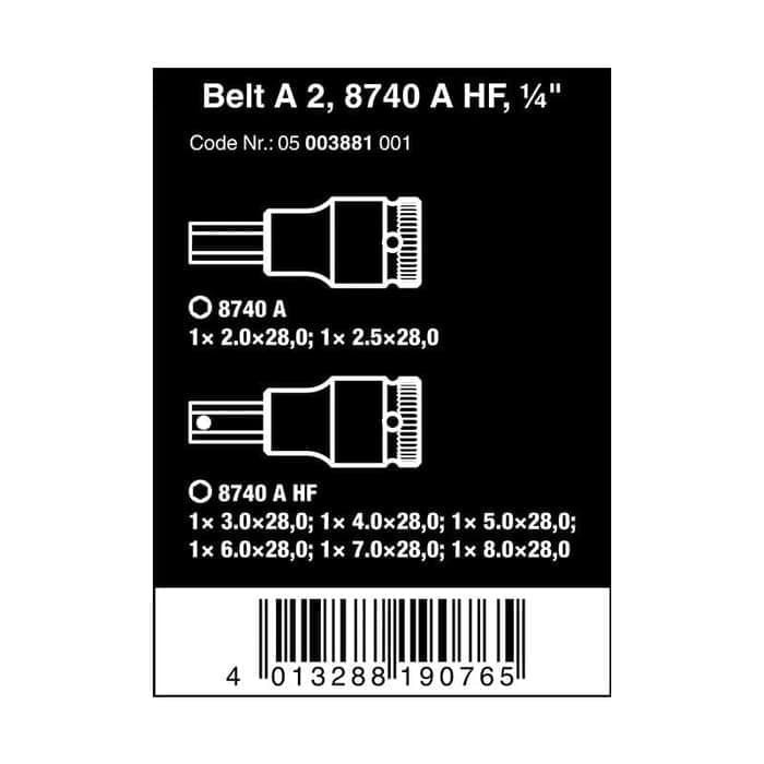 Socket Hex-Plus Wera 05003881001 Zyklop In HexPlus Bit Socket Set 1/4"