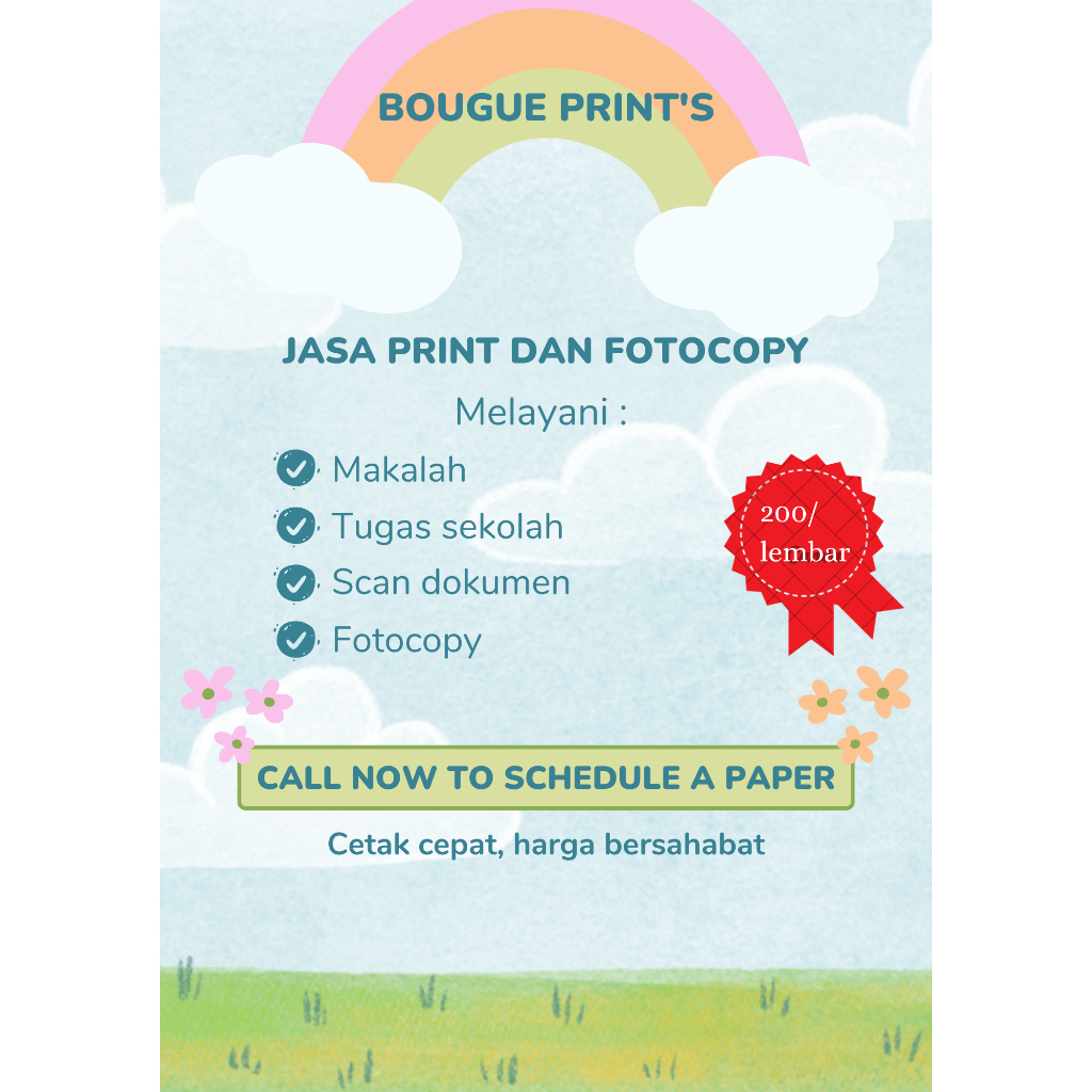 

Print dan fotocopy murah A4