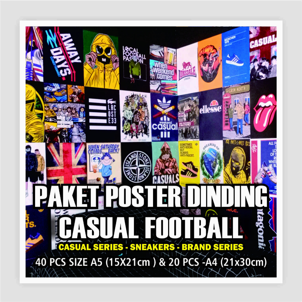 POSTER CASUAL FOOTBALL AESTHETIC WALLPOSTER