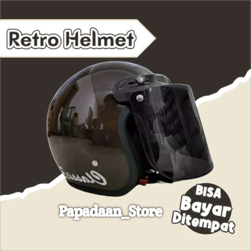 [COD] BOGO CLASSIC COKLAT GLOSSY (KACA DATAR HITAM)