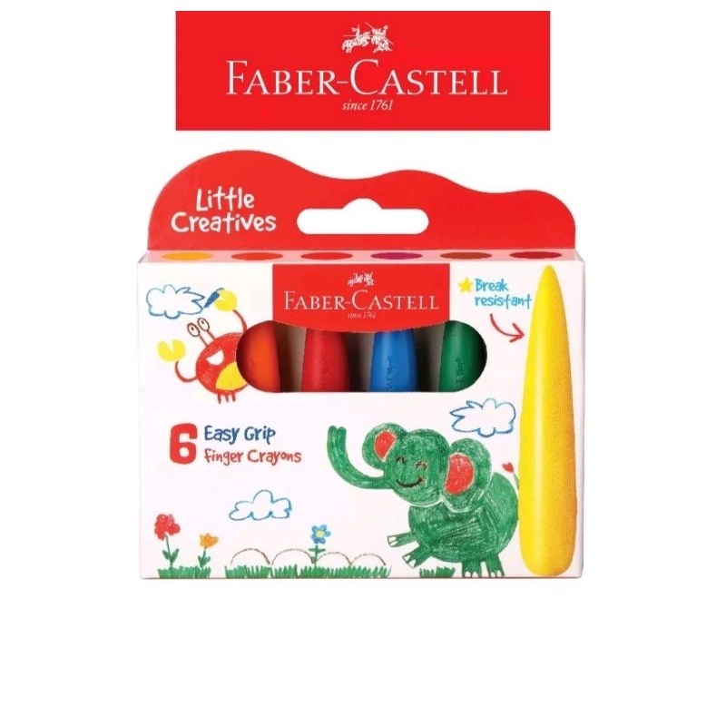 

Crayon Faber Castell 6 Easy Grip Finger Crayons ( 6 Warna )