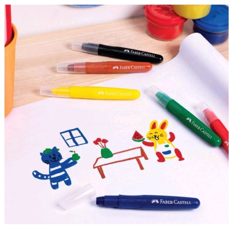 

RK Crayon Putar Faber Castell 6 Jumbo Creamy Crayons ( 6 Warna )