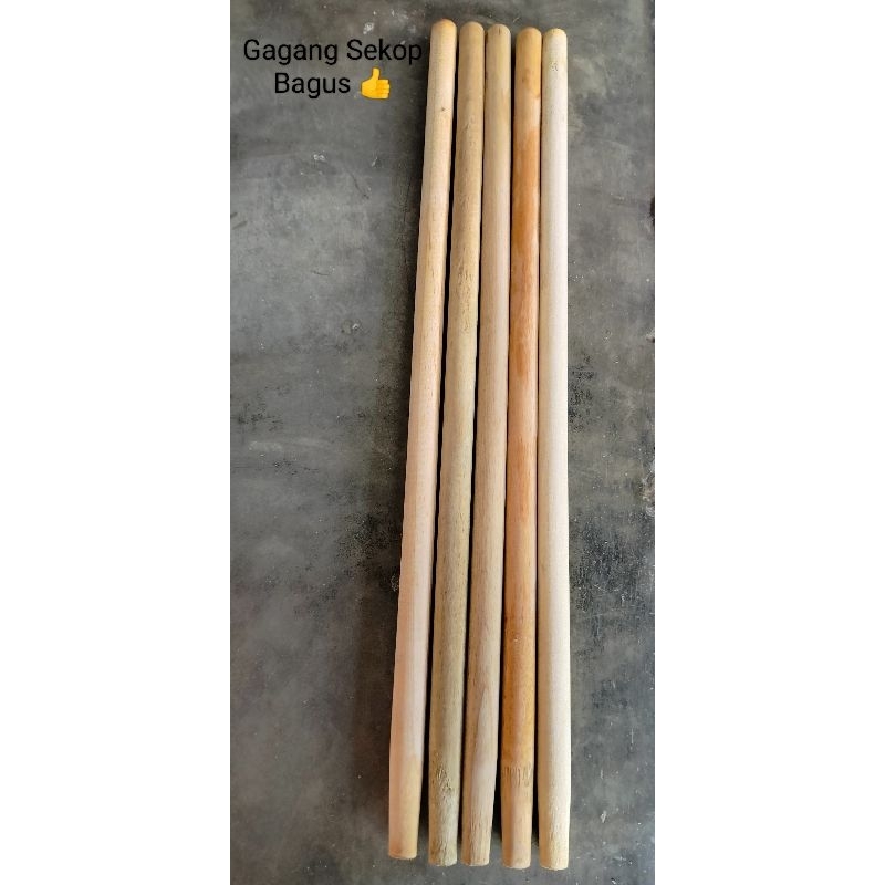 Gagang Sekop Kayu Bubut Bulat Halus