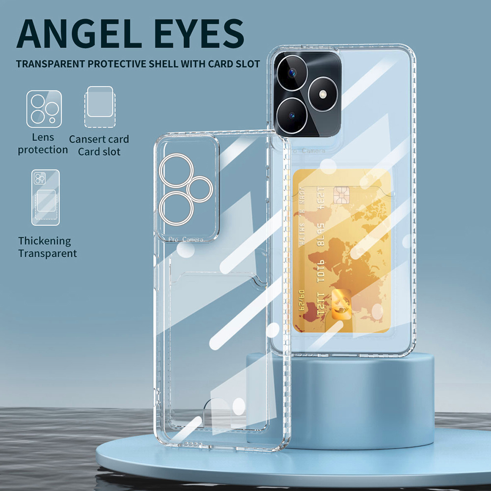 Case Realme C53 Wallet Card Slot Bening Clear Softcase TPU