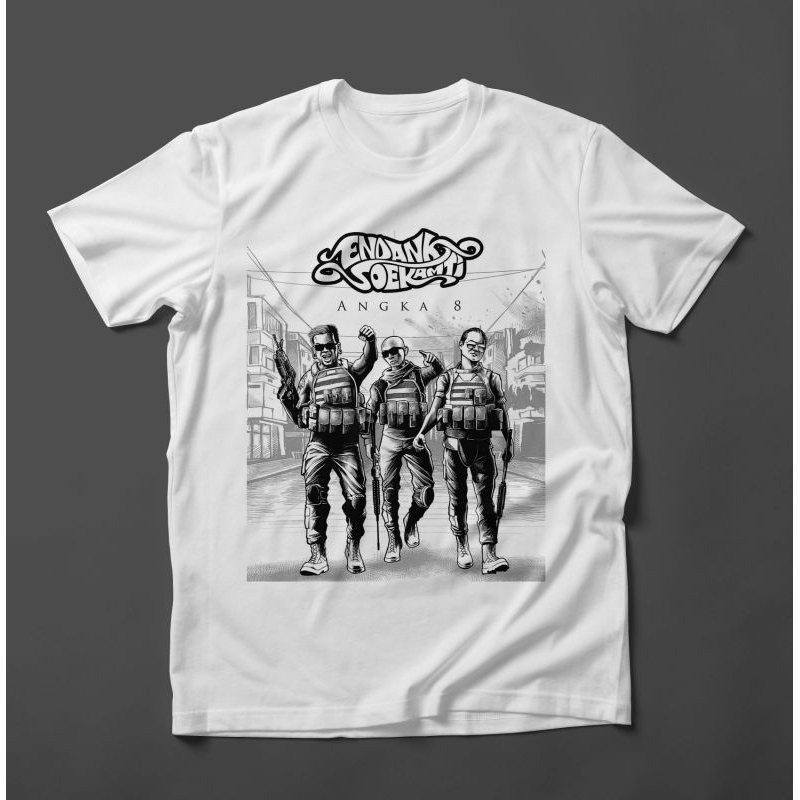 KAOS DISTRO ENDANK SOEKAMTI - ANGKA 8 TSHIRT PRIA Kaos Band Kaos Musik Kao Endank soekamti Original 