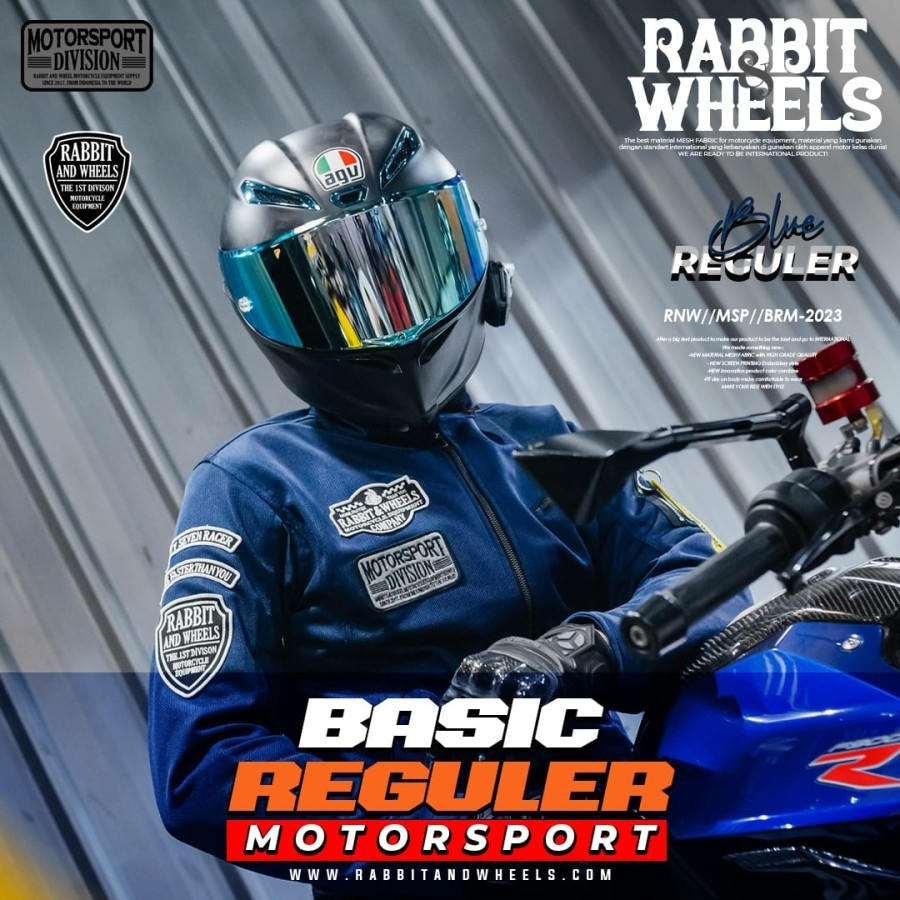 JAKET RABBIT AND WHEELS REGULER BASIC NAVY