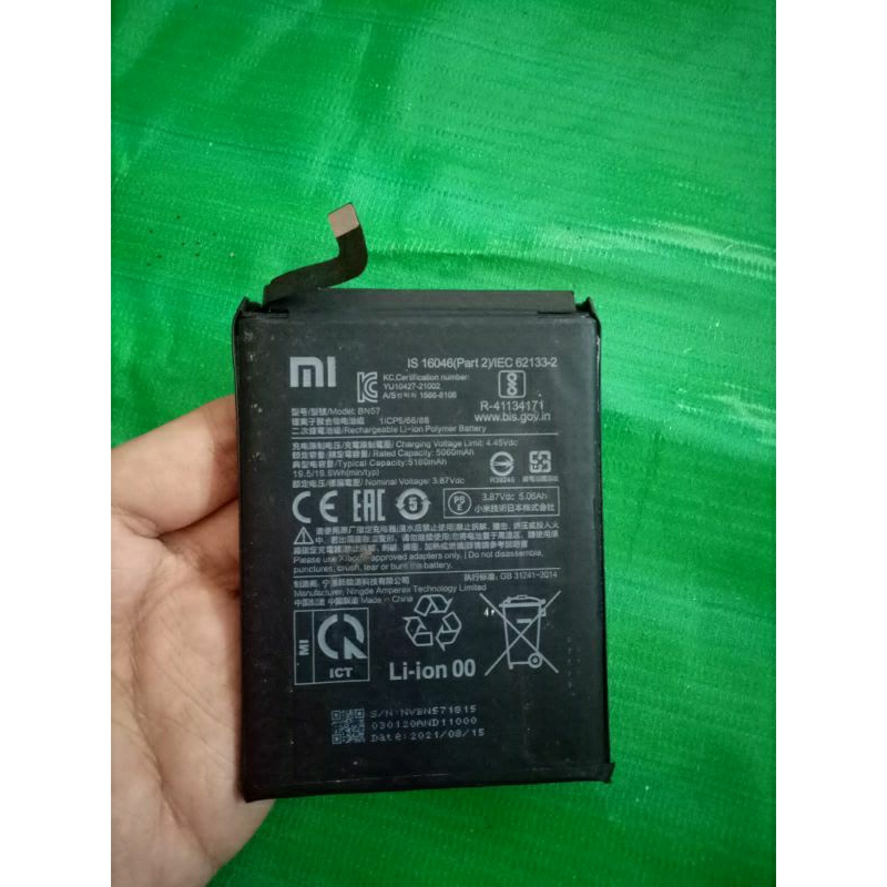 BATRAI BEKAS XIAOMI POCO X3 NFC BN57
