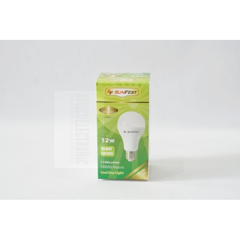 Lampu LED BULB SUNFEST 12 W COOL DAY LIGHT 7000 K CLASSIC SERIES
