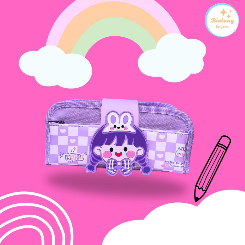 

Pencil Box Kotak Pensil softcase muat banyak Yome Premium