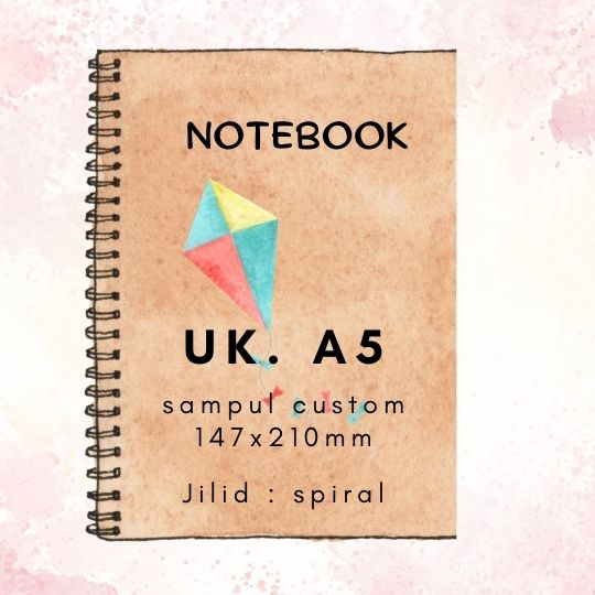 

Block Note / Agenda A5 Spiral - Cover Custom / Block Note / Souvenir - 50 lembar