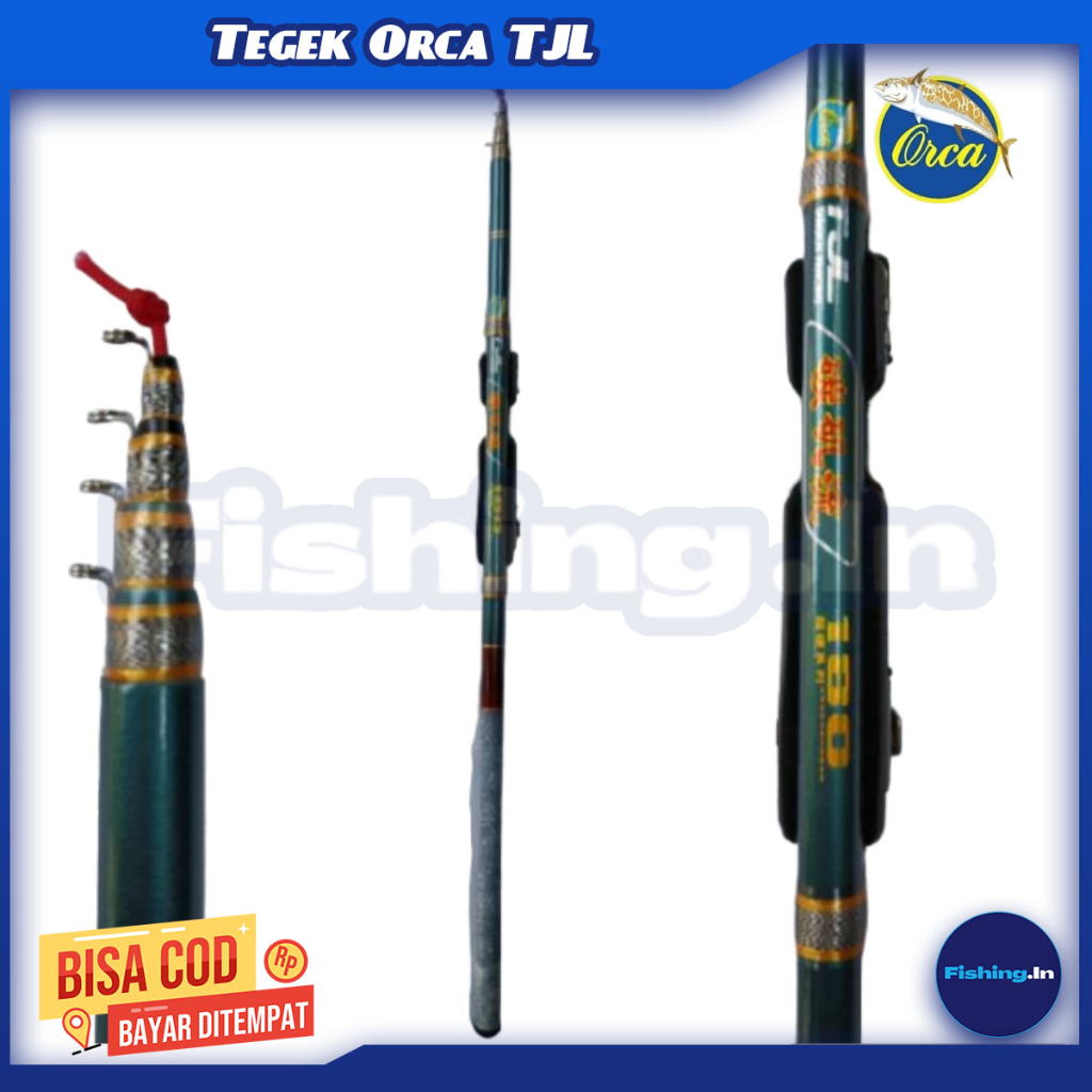Joran tegek orca TJL 180 set reel seat by jinbo sudah di wrapping dengan resin rapi dan kuat