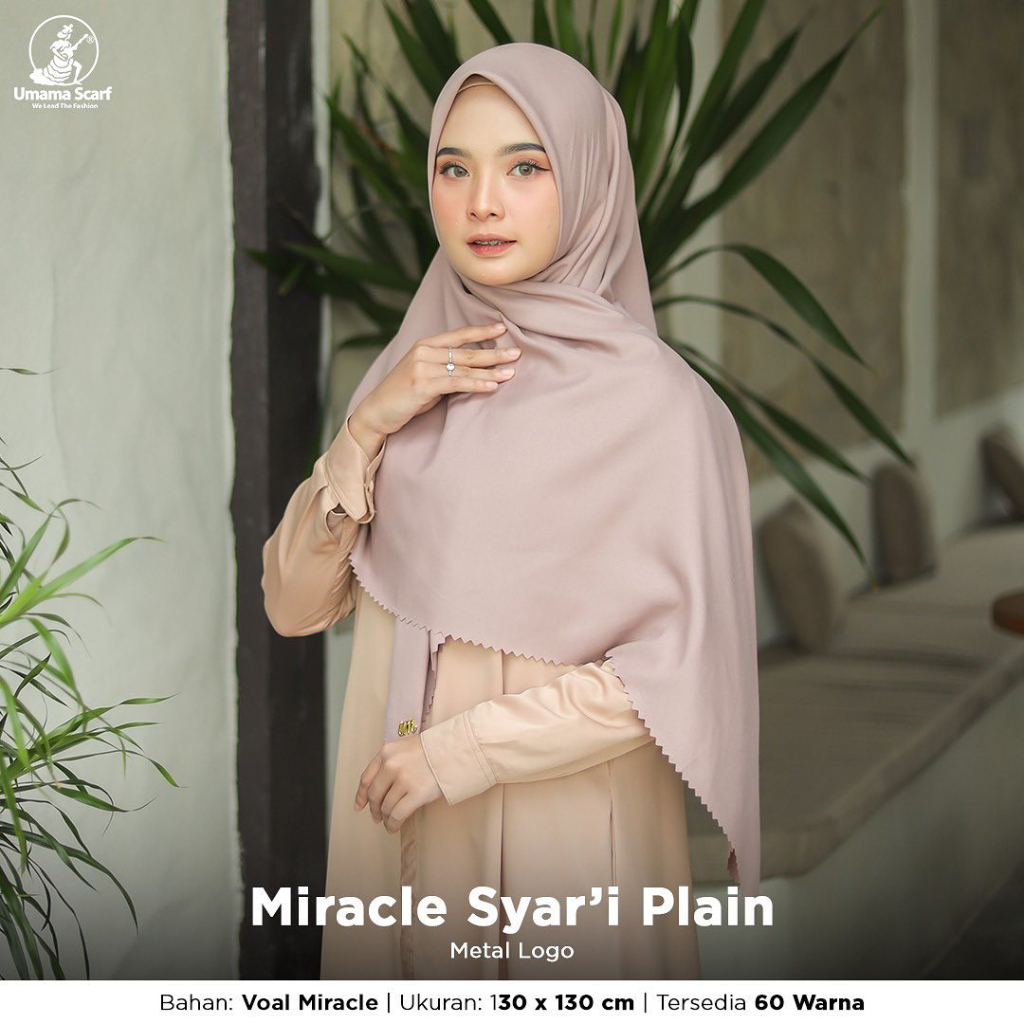 Umama Scarf - Kerudung Polos Hijab Jilbab Segi Empat Voal Miracle Plain Syar'i Laser Cut Icon (2)