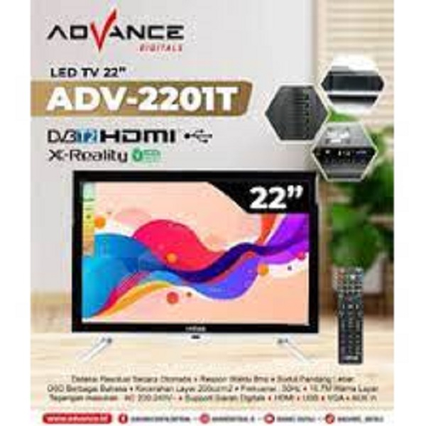 Advance LED Digital TV 22" HD ADV 2201T USB DVB-T2 22Inch 2201
