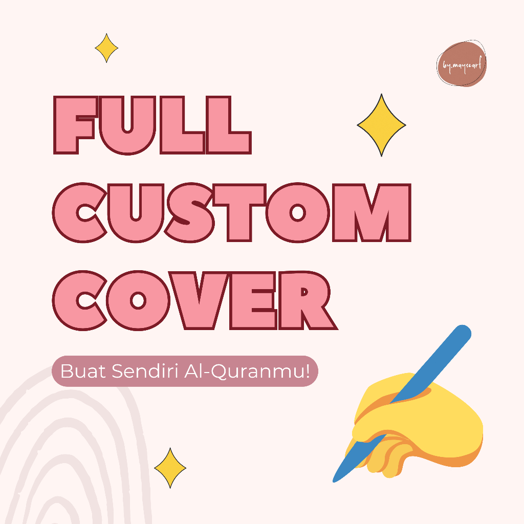 

FULL CUSTOM COVER / CUSTOM WARNA COVER / REQUEST FONT & TATA LETAK PENULISAN COVER AL-QUR'AN