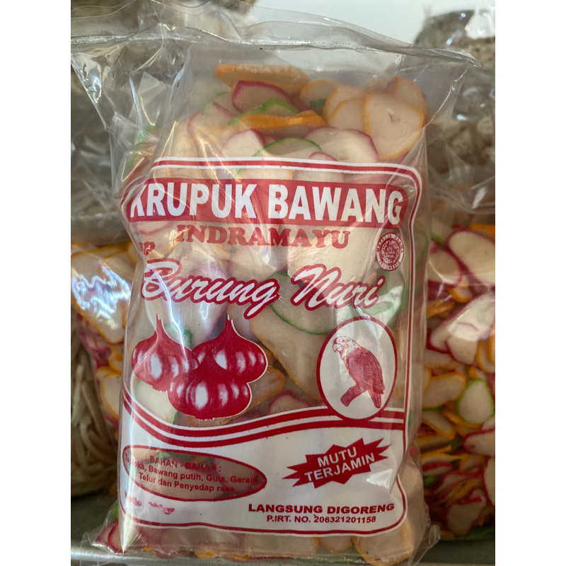 

kerupuk mentah rasa bawang cap “ burung nuri” 500gr