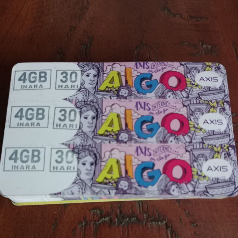 Axis Voucher aigo bronet 3Gb+Kuota Lokal