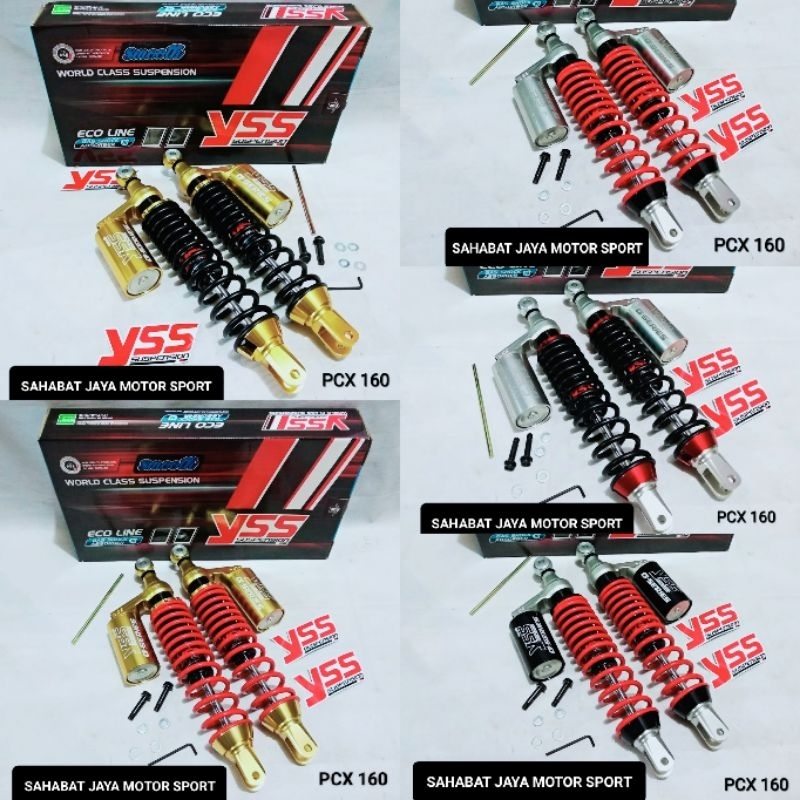 Shock Tabung YSS G-SERIES G-PLUS PCX 160 365MM Original YSS Thailand 100%