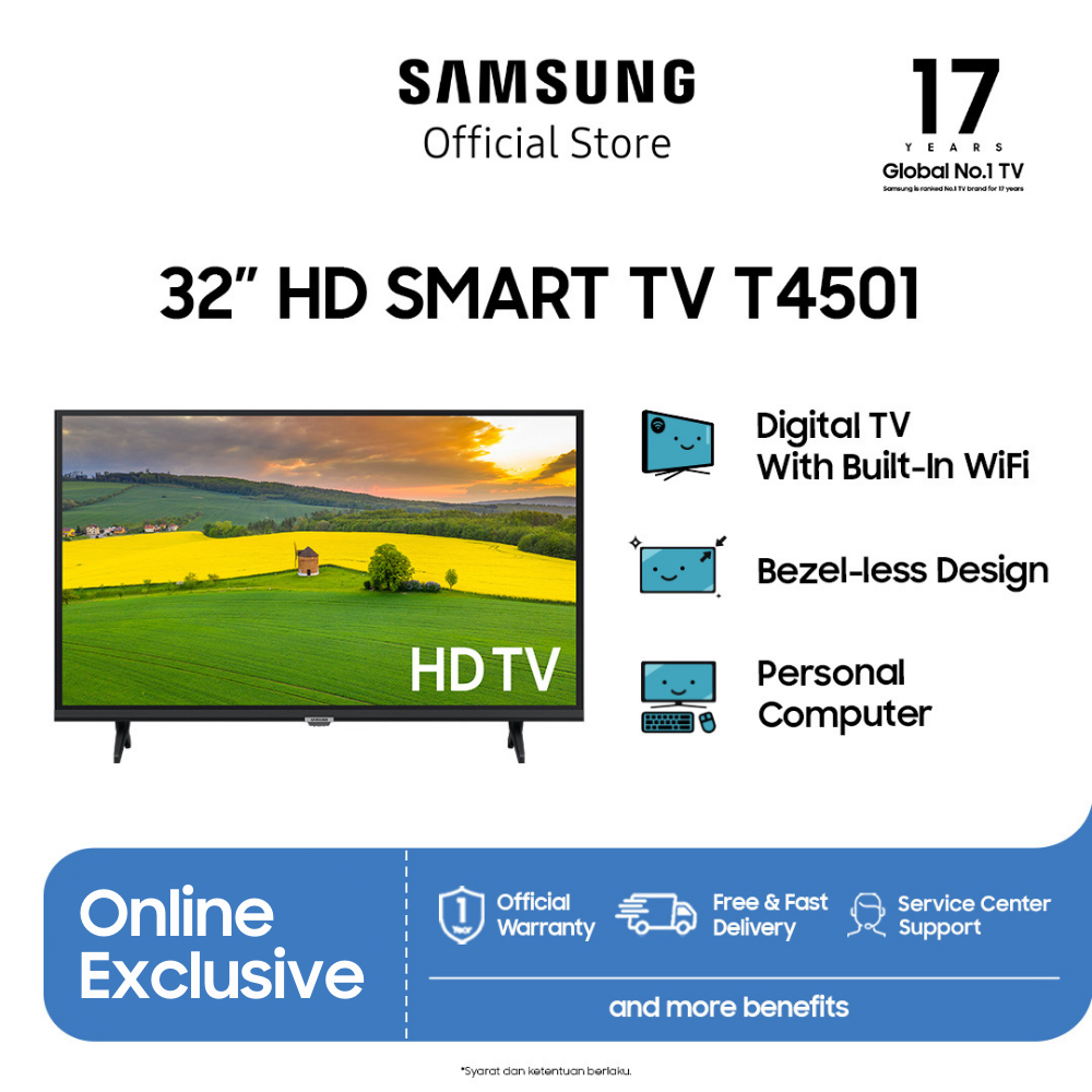 LED Samsung Smart TV 32 Inchi 32T4501AK Led Smart