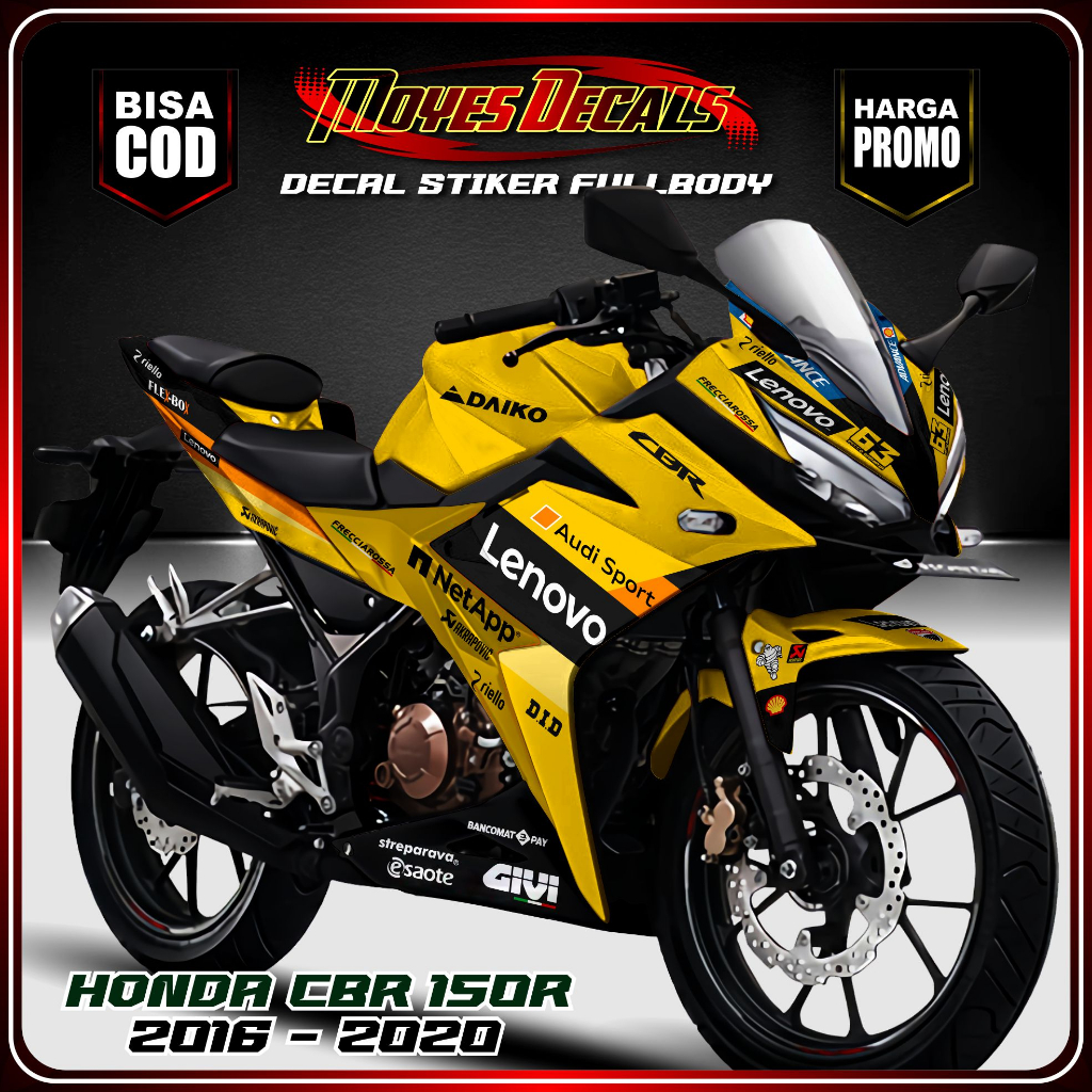 Decal CBR 150R Facelift Full Body Stiker CBR 150R Facelift Full Body Striping CBR 150R Facelift Full
