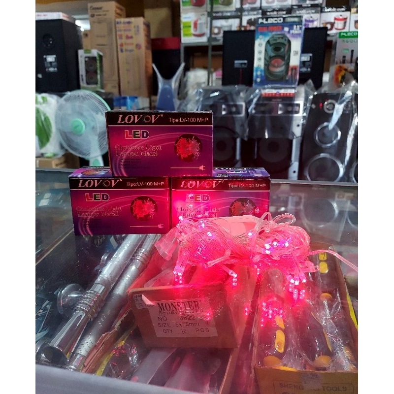 Lampu tumblr merah putih/lampu natal merah putih/lampu hias panjang