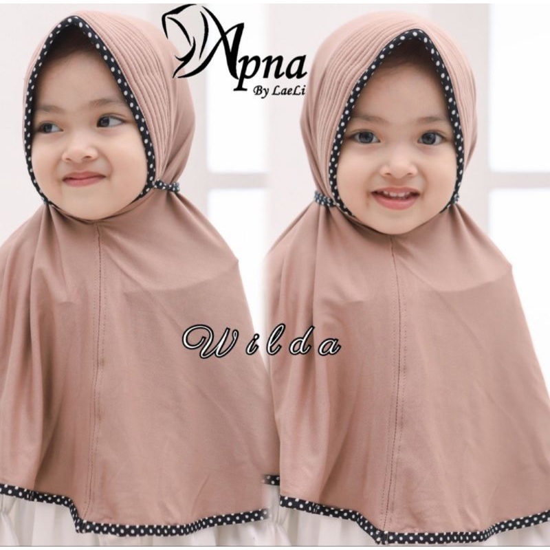 JILBAB ANAK TERBARU JILBAB ORI APNA HIJAB JILBAB ANAK TERMURAH USIA 3 - 5 TAHUN