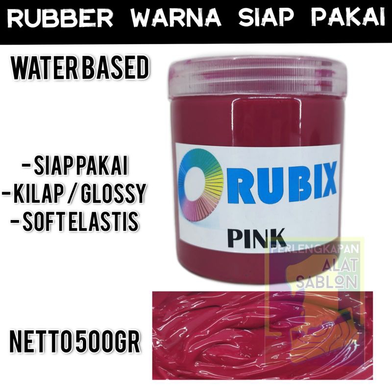 

RUBBER GL PASTA CAT AKRILIK WARNA PINK 500GR