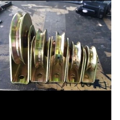 roda pagar 2.5" inchi 65mm paret siku V roda pintu besi gerbang sliding gate roda bubut chrome