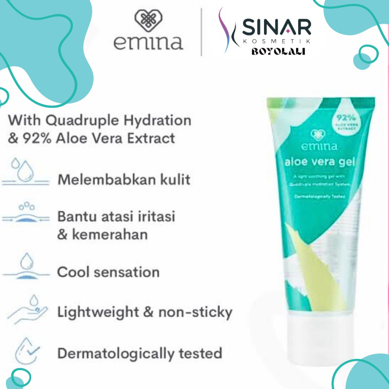 Emina Aloe Vera Gel - Pelembab - Aloe Vera