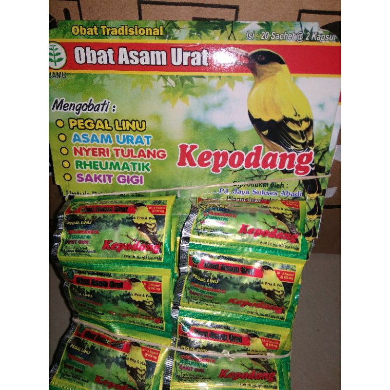Paket 50 Hanger Kapsul Kepodang asam urat