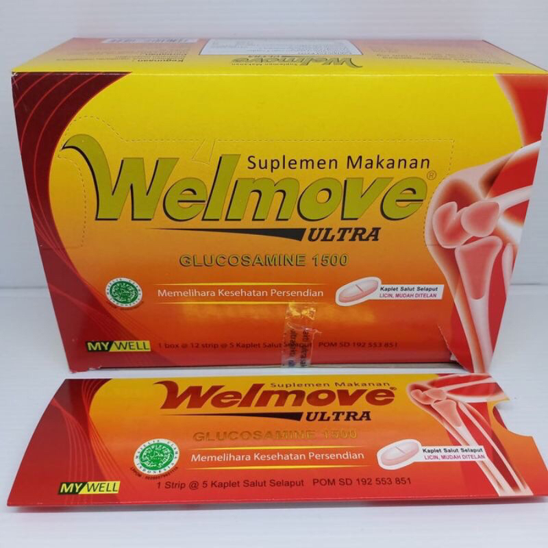 Welmove & Welmove Ultra Suplemen Makanan Per Box isi 12 Lembar / TK
