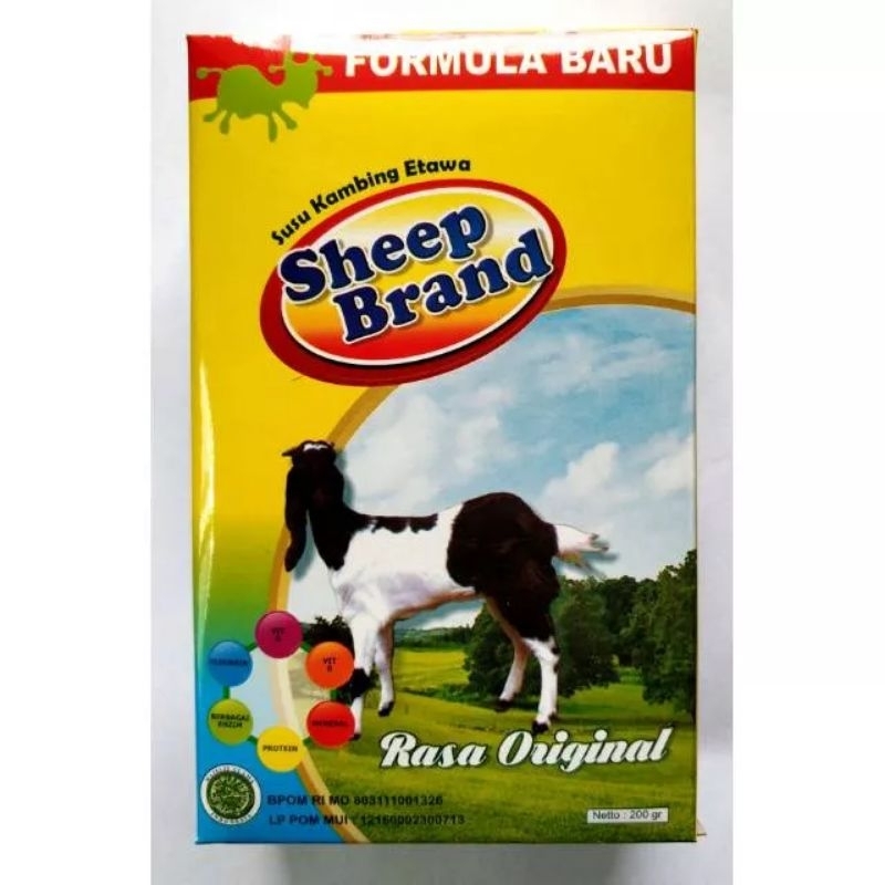 

SHEEPBRAND SUSU KAMBING BUBUK 200 GR - SHEEPBRAND 200 GR BOX ORIGINAL