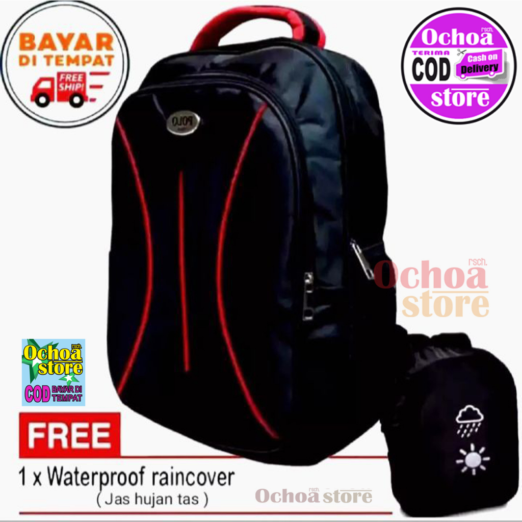 Tas Ransel Sekolah Polo Ransel Backpack Tas Sekolah Wanita / Pria Tas Ransel Sekolah Untuk SD SMP SM