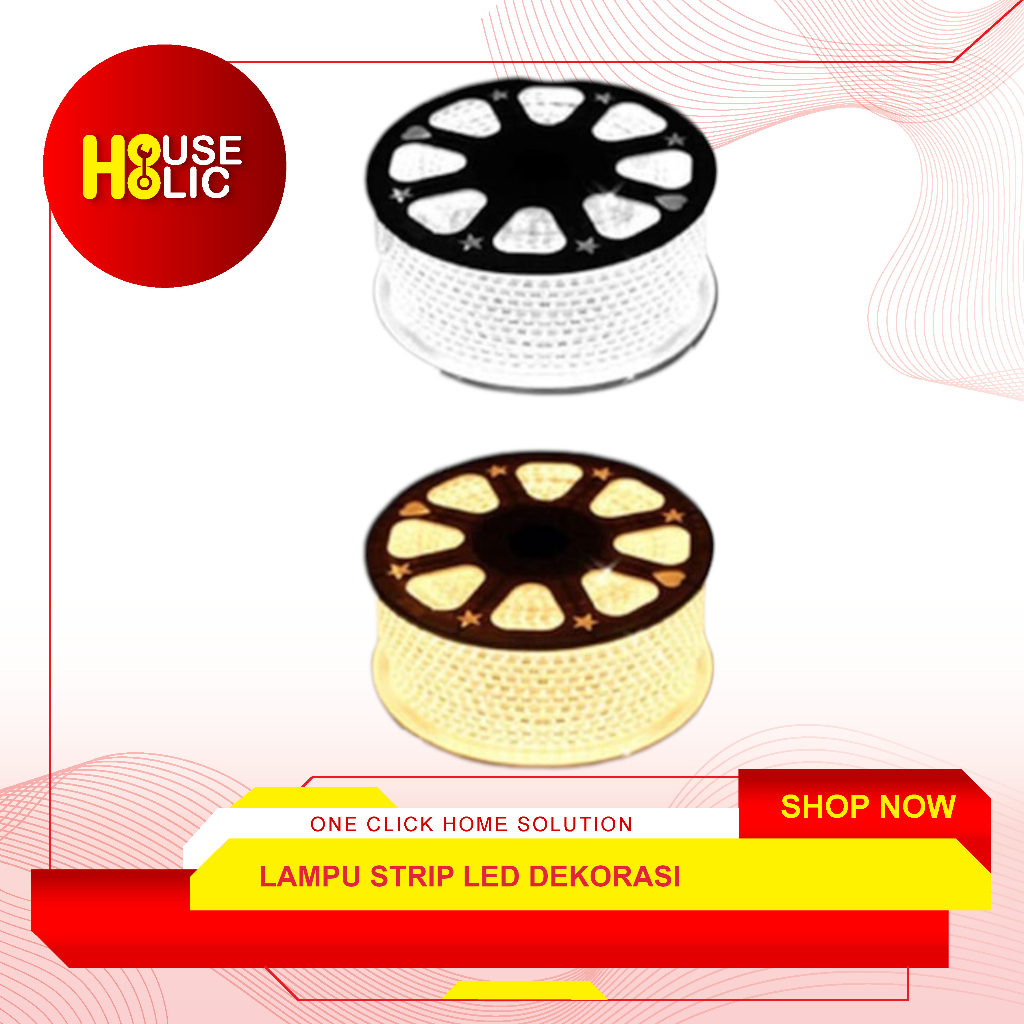 Lampu Led Neon Strip / Lampu Selang Hias Dekorasi Flexible Meteran