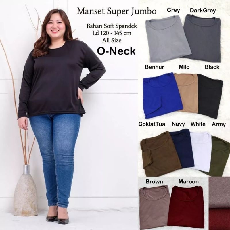 Manset Super Jumbo / Manset Jumbo Ld 120 Ld 130 / Manset Kaos Bigsize Jumbo XXXL