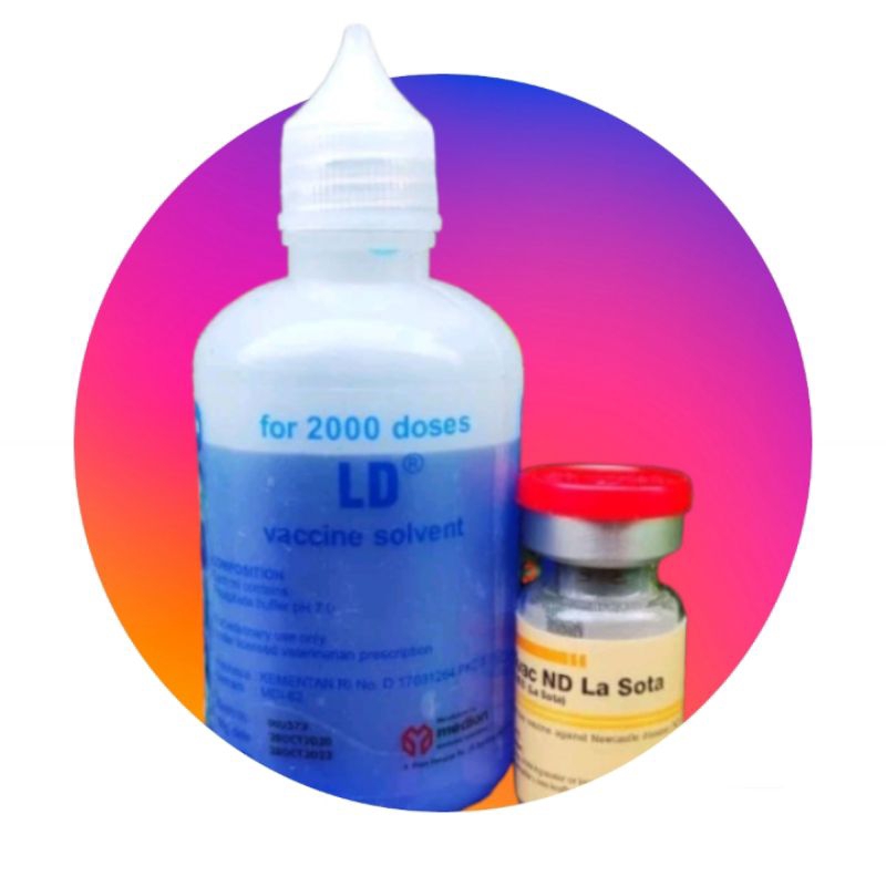 Vaksin Medivac ND Lasota + Larutan Dapar Dosis 2000ekor