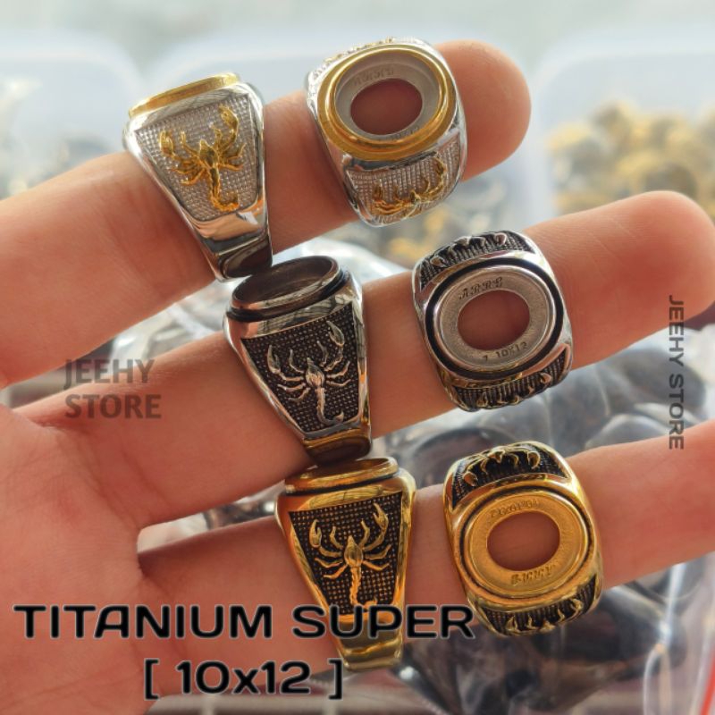 RING CINCIN TITANIUM SUPER SCORPIO 10x12