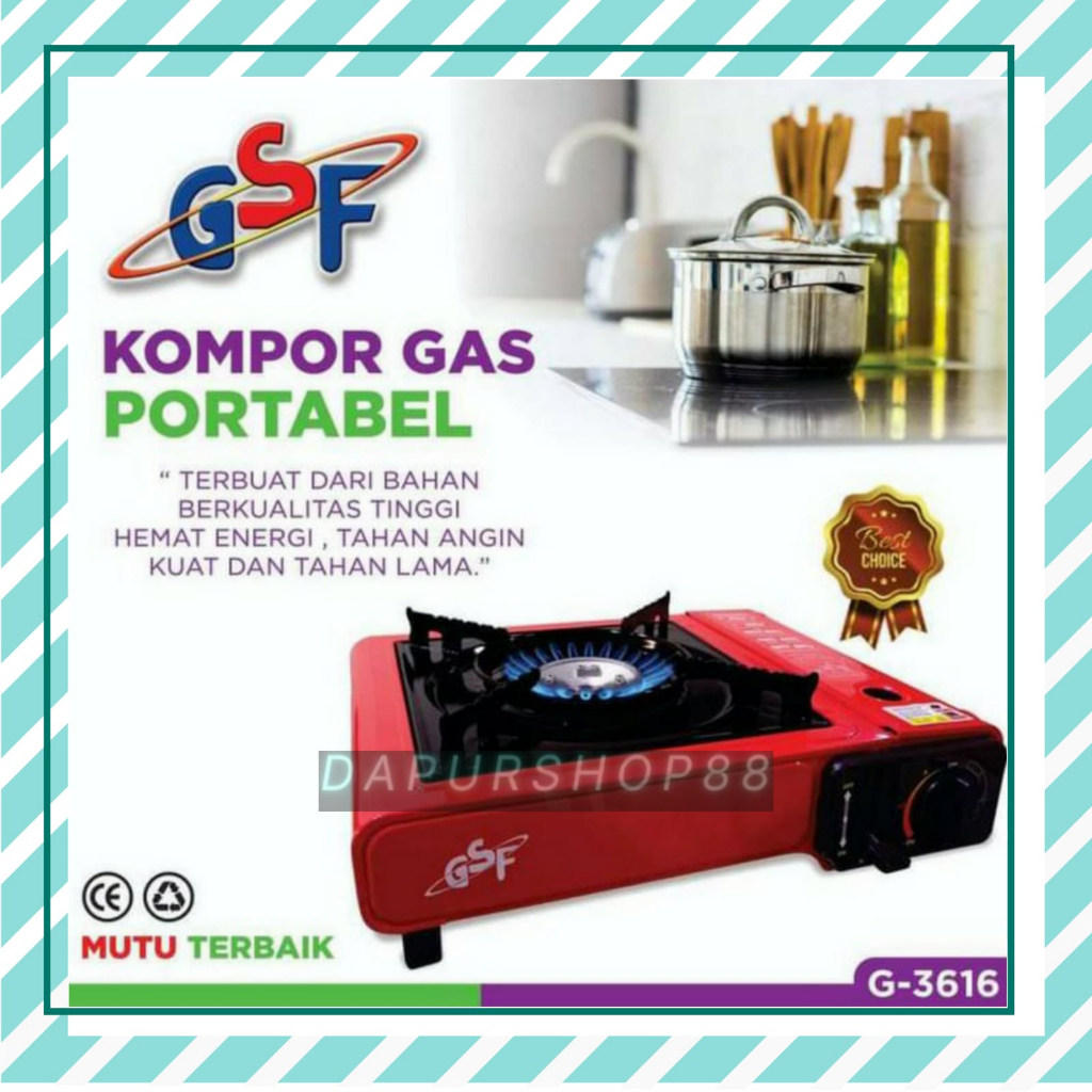 KOMPOR GAS PORTABLE GSF-3616 / KOMPOR PORTABLE HAPPY FUN / KOMPOR GAS PORTABLE HAPPY FUN