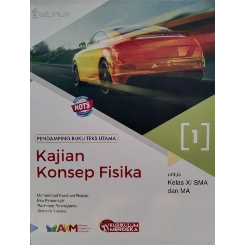 Buku Sekolah Kajian Konsep Fisika SMA Kelas 11 Platinum KSP / Kurikulum Merdeka _buku anak pintar