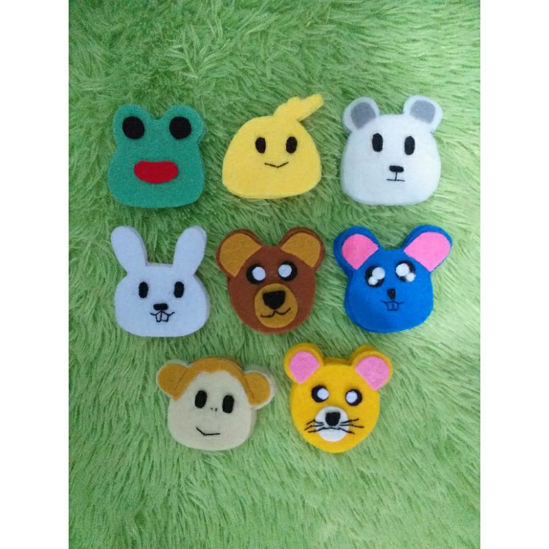 Aplikasi flanel karakter hewan