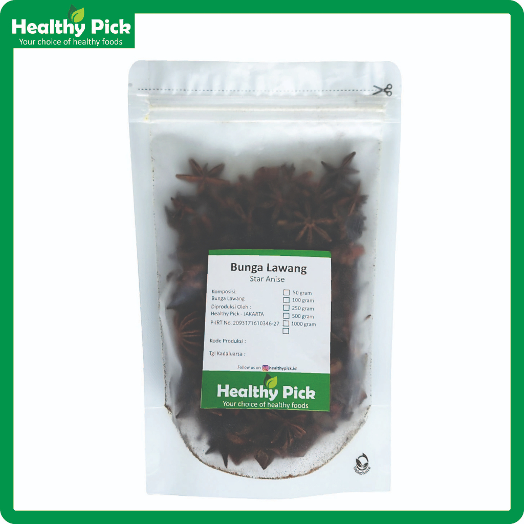 

Star Anise / Pekak / Bunga Lawang Utuh 500gr