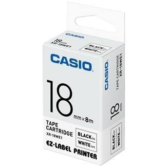 

Label Printing Casio 18mm White XR-18WE1