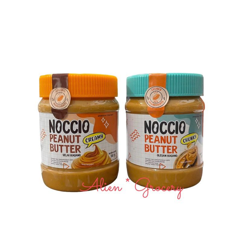 

PROMO!!!!! NOCCIO Peanut Butter Selai Kacang Creamy Chunky Halus Kasar 340gr 500gr