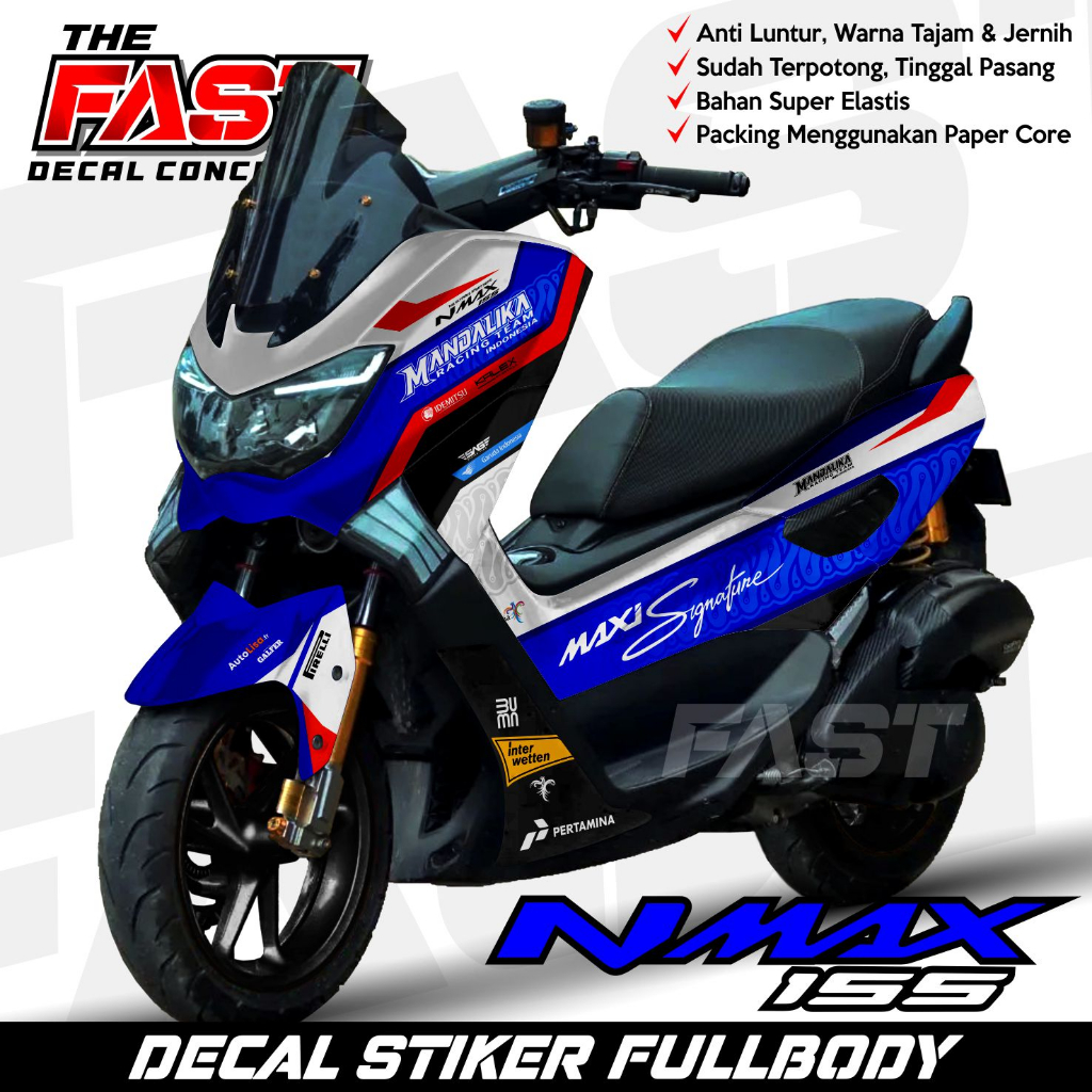 TERBARU BISA COD Decal Sticker Yamaha Nmax 155 Old Fullbody Mandalika Decal stiker nmax lama / stike
