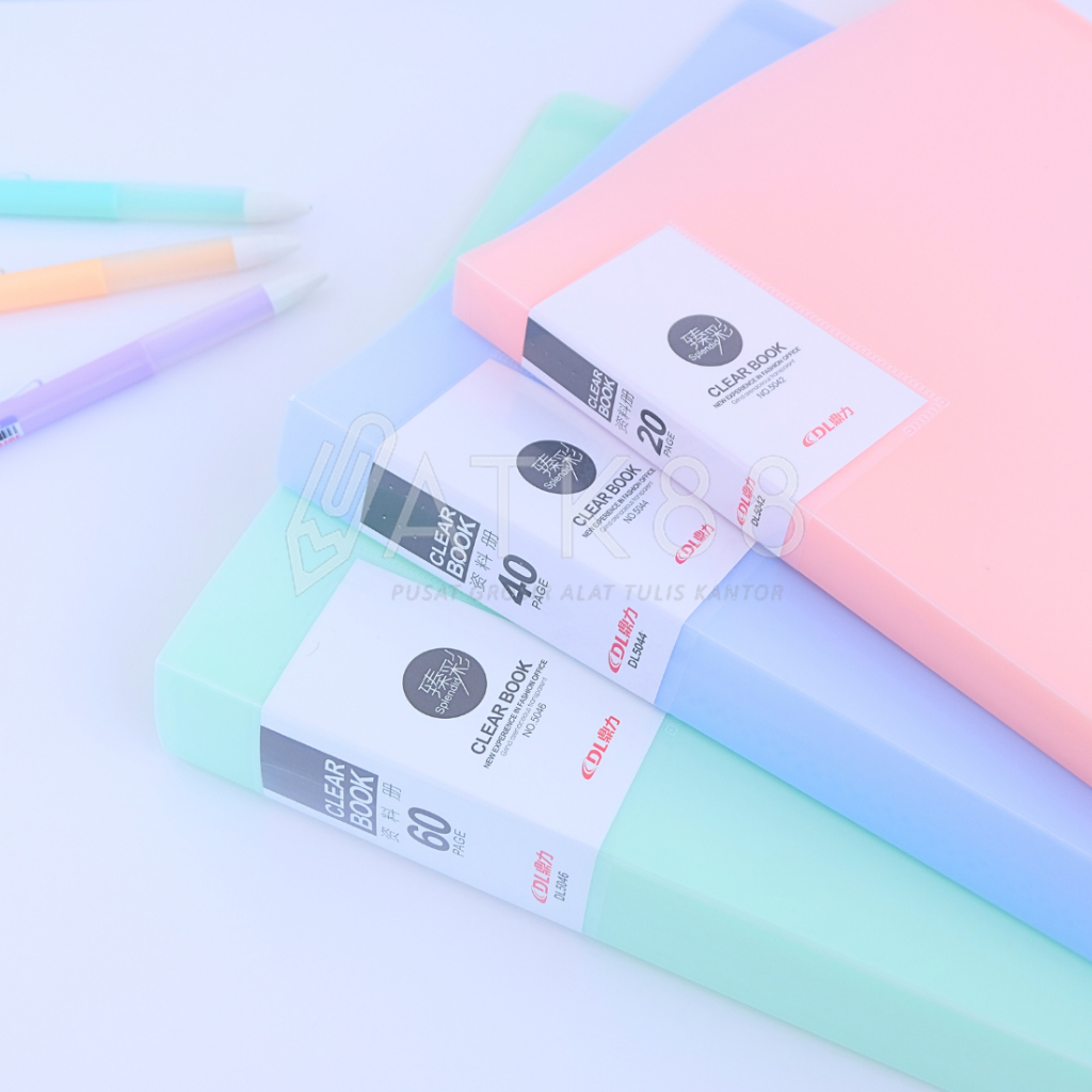 

Clear Holder Display Book Pastel 60 Pocket / Map File Dokumen Plastik